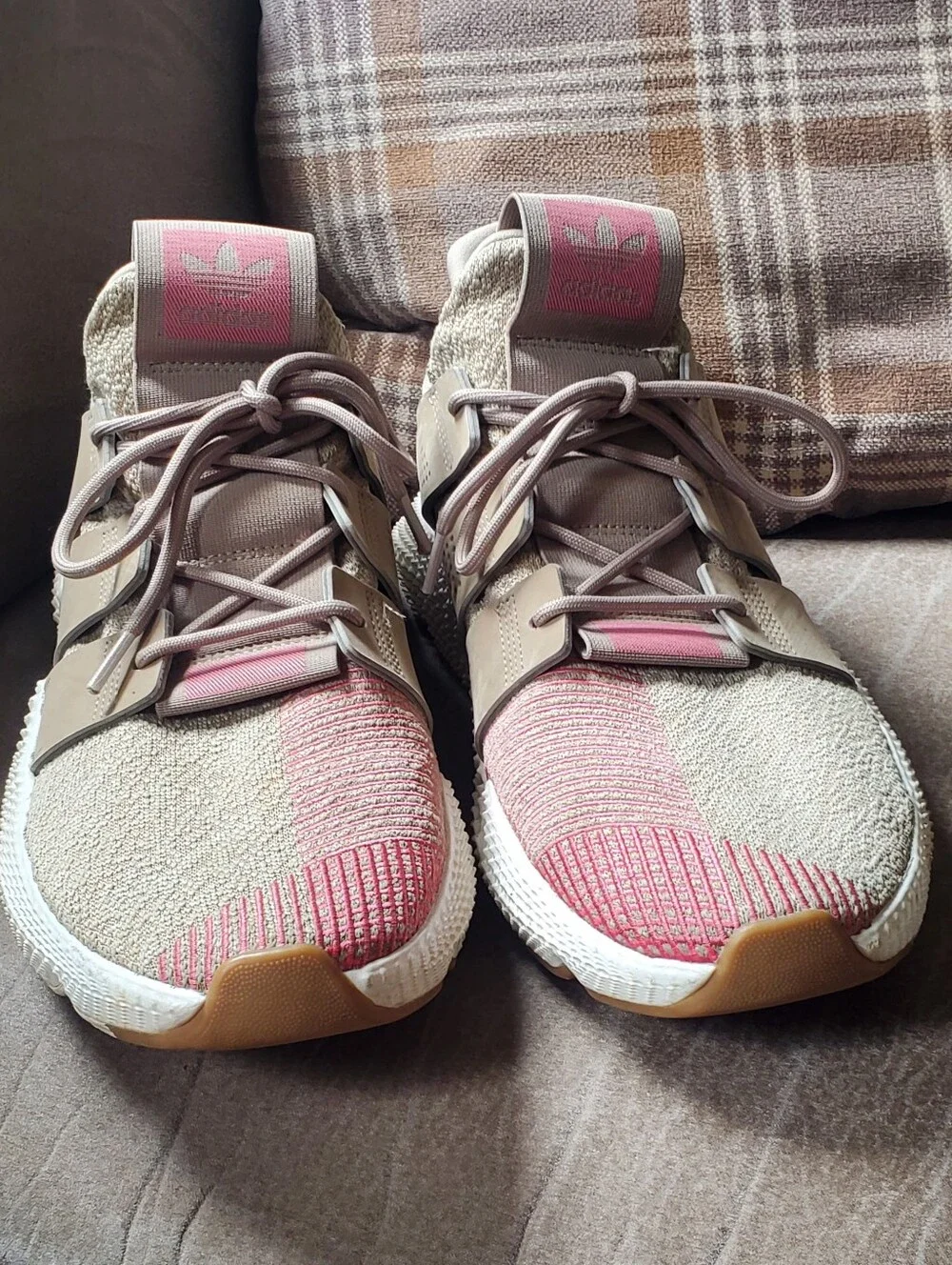 adidas Prophere Trace 2018 In Khaki And Chalk Pink Mens Size 13